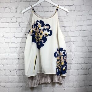 Anthropologie Porridge tank floral